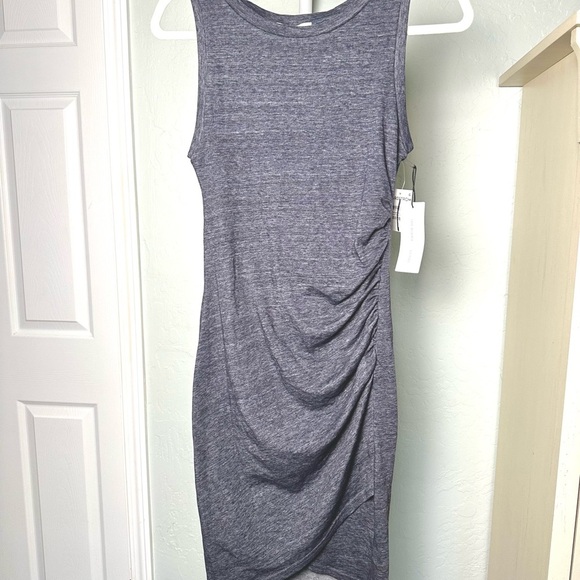 NWT: Treasure & Bond Bodycon Midi Dress Size X-Small in Navy Blue - Picture 2 of 5